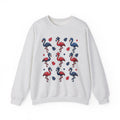 Flag Flamingo Sweatshirt 4th Of July Holiday Gift Women Cartoonish Sweatshirt Flamingo Sweatshirt Independence Day Fan Retro Sweatshirt Celebration Graphic Old