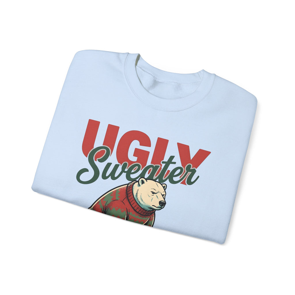 Arctic Bear Sweater Christmas Fauna Gift Nostalgic Polar Bear Xmas Fan Vintage Wildlife Doodle Sweatshirt