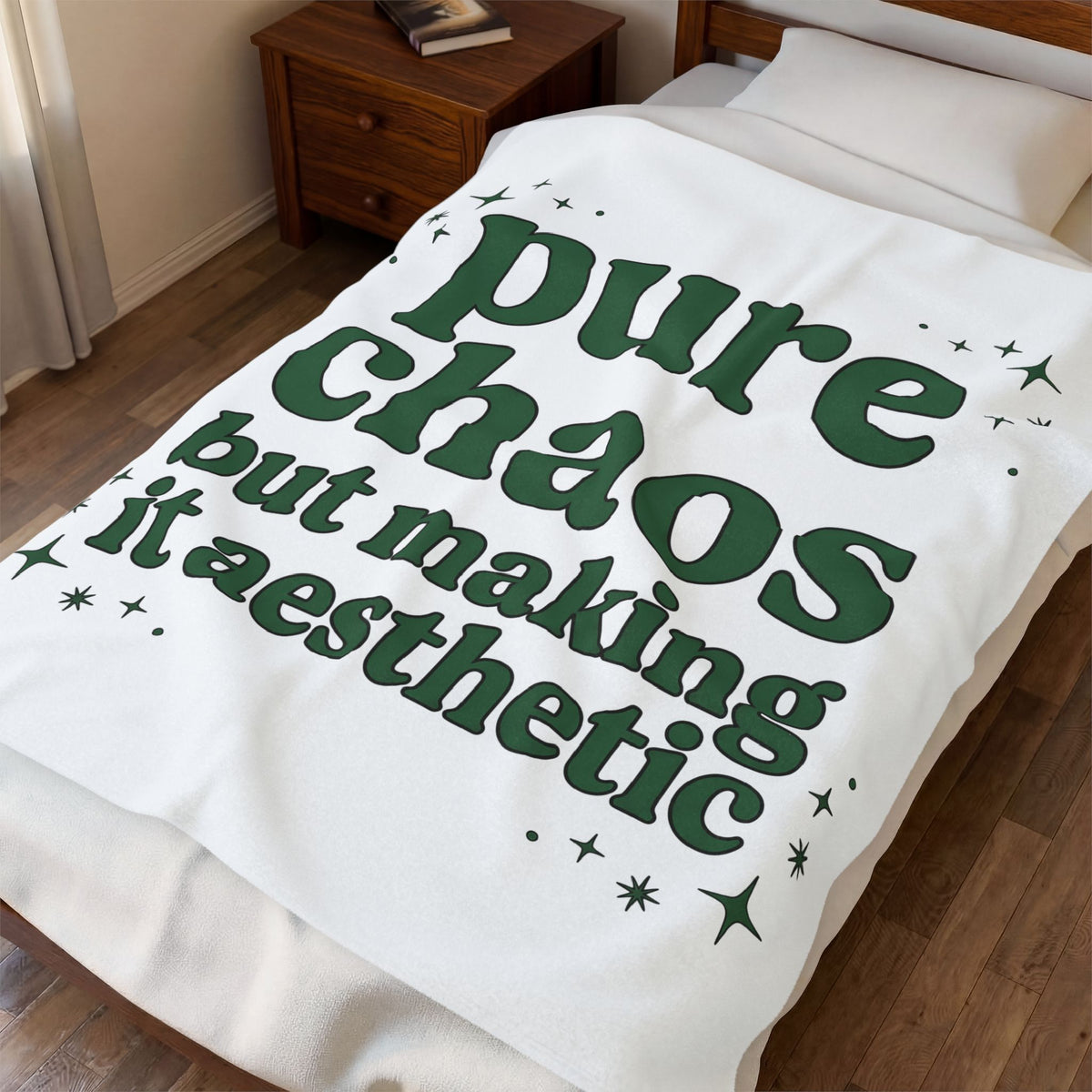 Retro Text Blanket Mom Humor Gift Women Playful Blanket Typography Blanket Motherhood Fan Funny Blanket Sarcasm Graphic Minimalist Stars Blanket