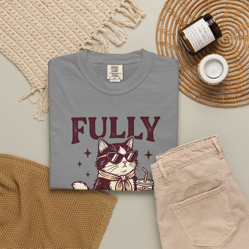 Cat Eyeglasses T-Shirt Funny Critter Gift Women Throwback T-Shirt Cat Glasses T-Shirt Humor Fan Vintage T-Shirt Animal Graphic Line Art Iced Mocha