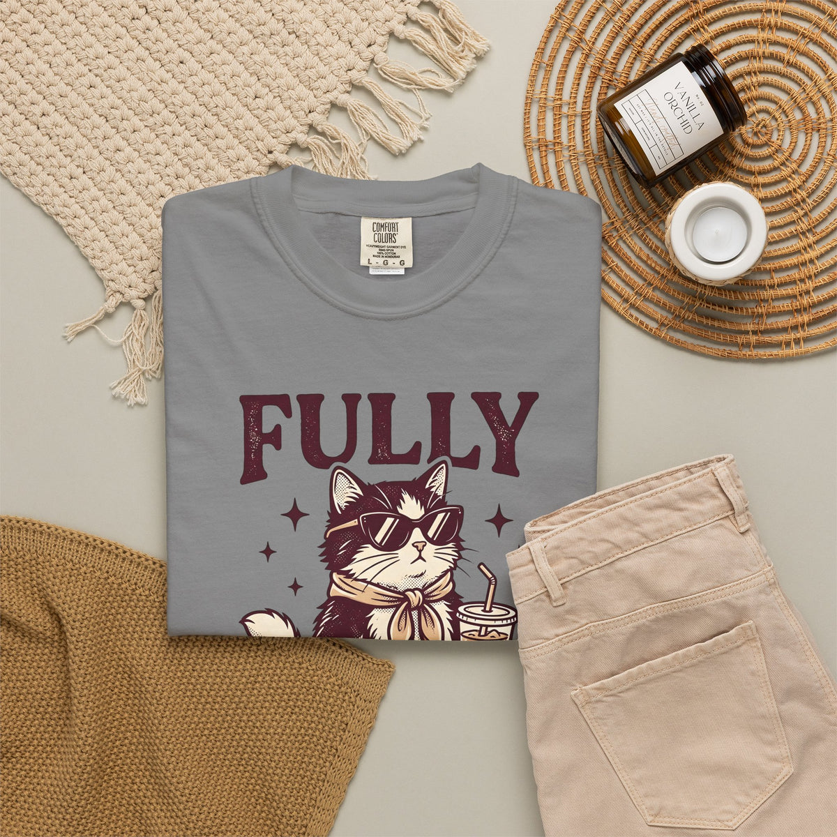 Cat Eyeglasses T-Shirt Funny Critter Gift Women Throwback T-Shirt Cat Glasses T-Shirt Humor Fan Vintage T-Shirt Animal Graphic Line Art Iced Mocha