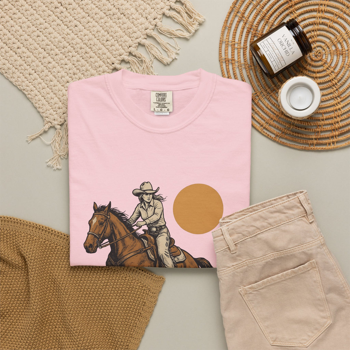 Barrel Racing T-Shirt Cowgirl Livestock Gift Women Cowboy T-Shirt Barrel Racing T-Shirt Rodeo Fan Western T-Shirt Cattle Graphic Retro Horse T-Shirt