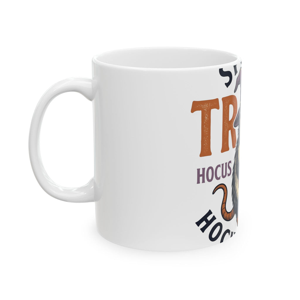 Possum Wizard Halloween Animal Gift Vintage Opossum Spooky Fan Retro Creature Hand Drawn Mug