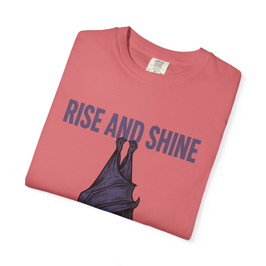 Bat T-Shirt Funny Gothic Gift Women Hand Drawn T-Shirt Flying Fox T-Shirt Comedy Fan Illustrated T-Shirt Dark Graphic Vintage Humor T-Shirt
