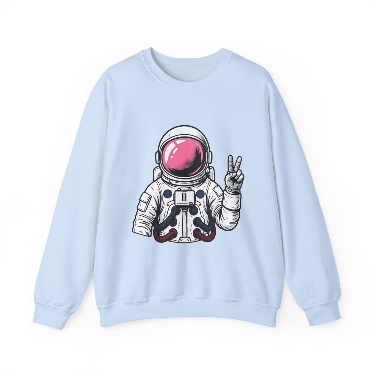 Astronaut Graphic Sweatshirt America Space Gift Women Comic Sweatshirt Cosmonaut Sweatshirt Patriot Fan Galactic Graphic Illustration Cartoon Sweatshirt Retro