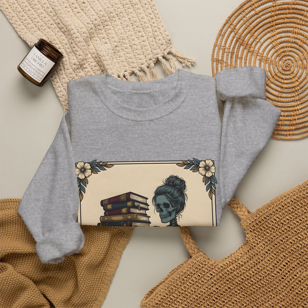 Skeleton Volumes Sweatshirt Boho Chic Dark Arts Gift Women Old Fashioned Sweatshirt Bone Anatomy Sweatshirt Bohemian Fan Vintage Style Sweatshirt Occult