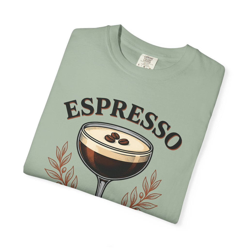 Espresso Martini T-Shirt Coffee Liquor Gift Women Retro T-Shirt Martini T-Shirt Coffee Fan Cocktail T-Shirt Alcoholic Drink Graphic Sketch Coffee