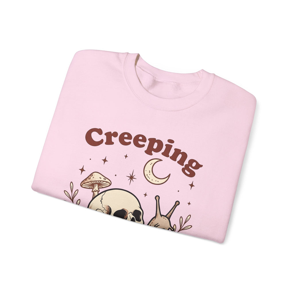 Skeleton Snail Sweatshirt Halloween Horror Gift Women Retro Sweatshirt Snail Sweatshirt Horror Fan Creepy Graphic Sweatshirt Sketch Toadstool Sweatshirt