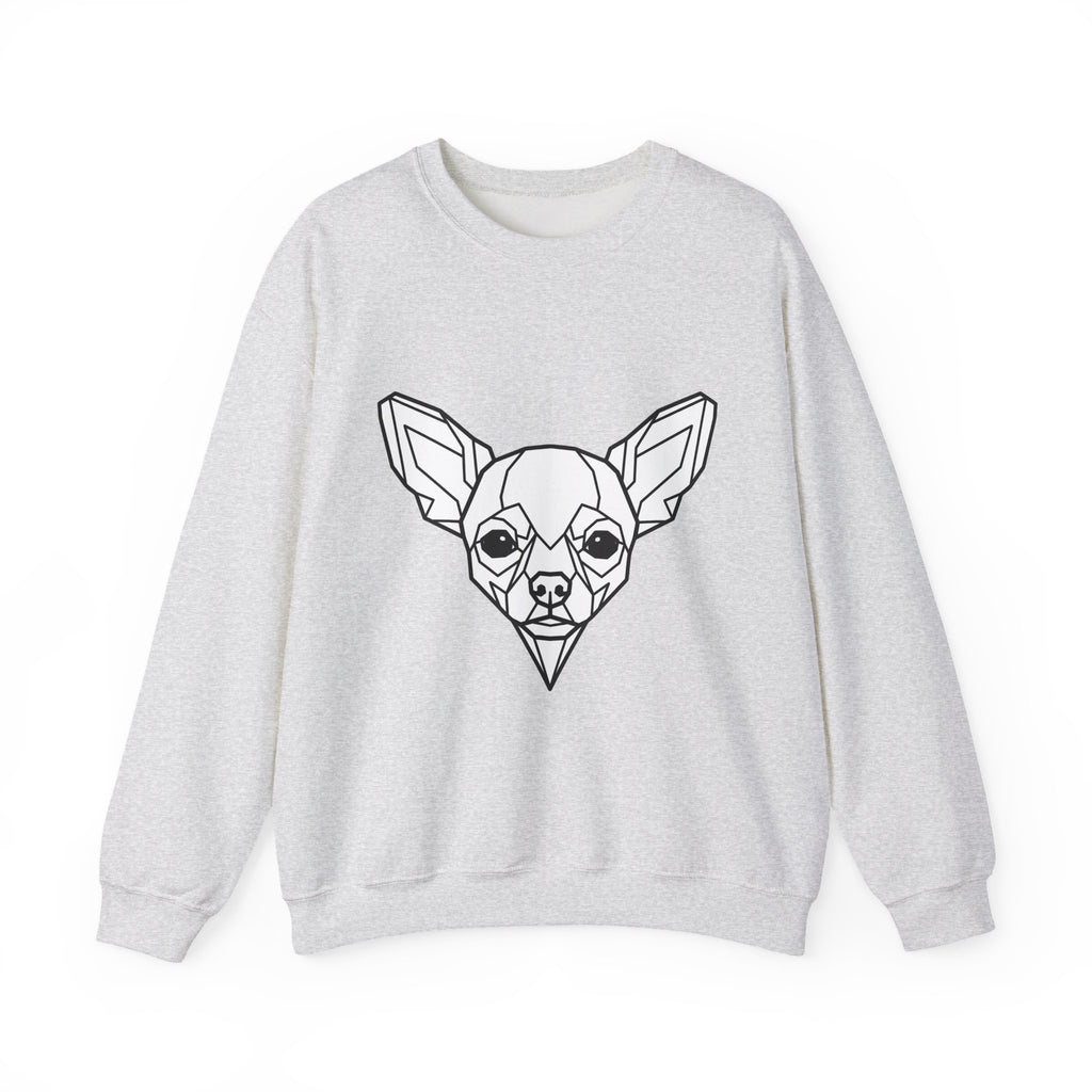 Chihuahua Puppy Sweatshirt Dog Animal Gift Women Abstract Sweatshirt Puppy Sweatshirt Dog Fan Canine Graphic Dog Illustration Line Art Head Sweatshirt