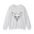 Chihuahua Puppy Sweatshirt Dog Animal Gift Women Abstract Sweatshirt Puppy Sweatshirt Dog Fan Canine Graphic Dog Illustration Line Art Head Sweatshirt