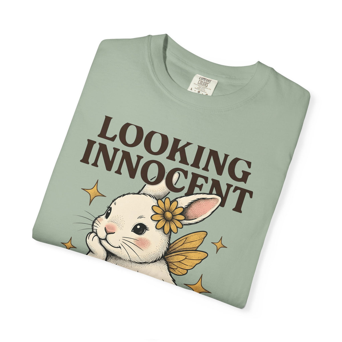 Bunny Sprite Cute Wildlife Gift Adorable Rabbit Kawaii Fan Cartoon Animal Hand Drawn T-Shirt