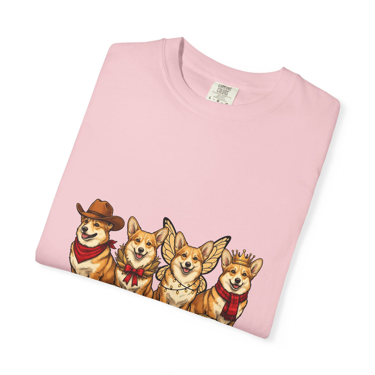 Corgi Dogs T-Shirt Dog Animals Gift Women Cartoon T-Shirt Pembroke Welsh Corgi T-Shirt Dog Fan Pet Graphic Corgi Illustration Kawaii Costumes