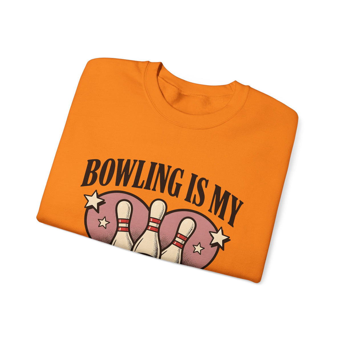 Bowling Pins Ball Sweatshirt Bowling Humor Gift Women Vintage Sweatshirt Bowling Ball Sweatshirt Bowler Fan Distressed Sweatshirt Funny Graphic Retro Heart