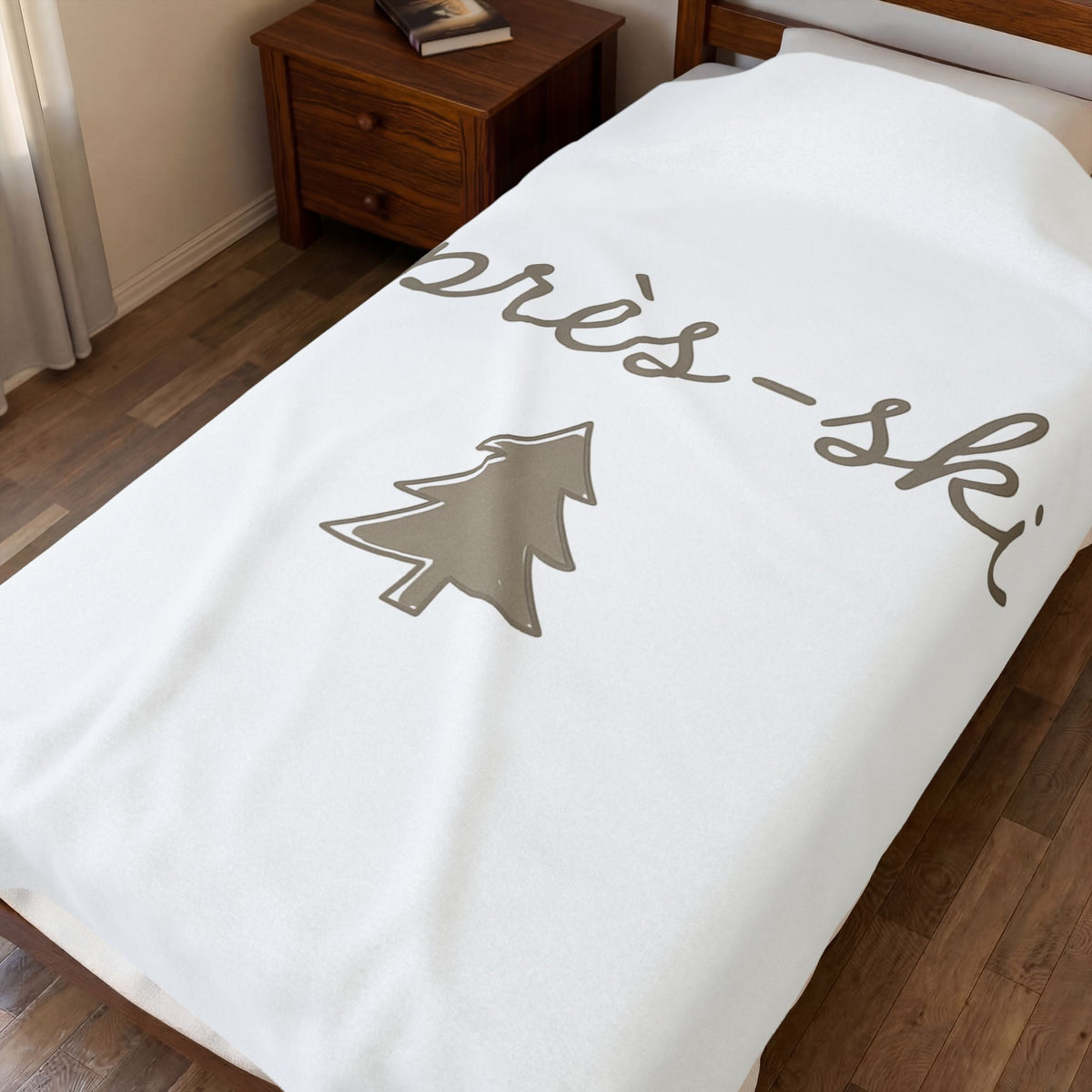 Pine Tree Holiday Freeze Gift Basic Evergreen Christmas Fan Simple Frost Trendy Blanket