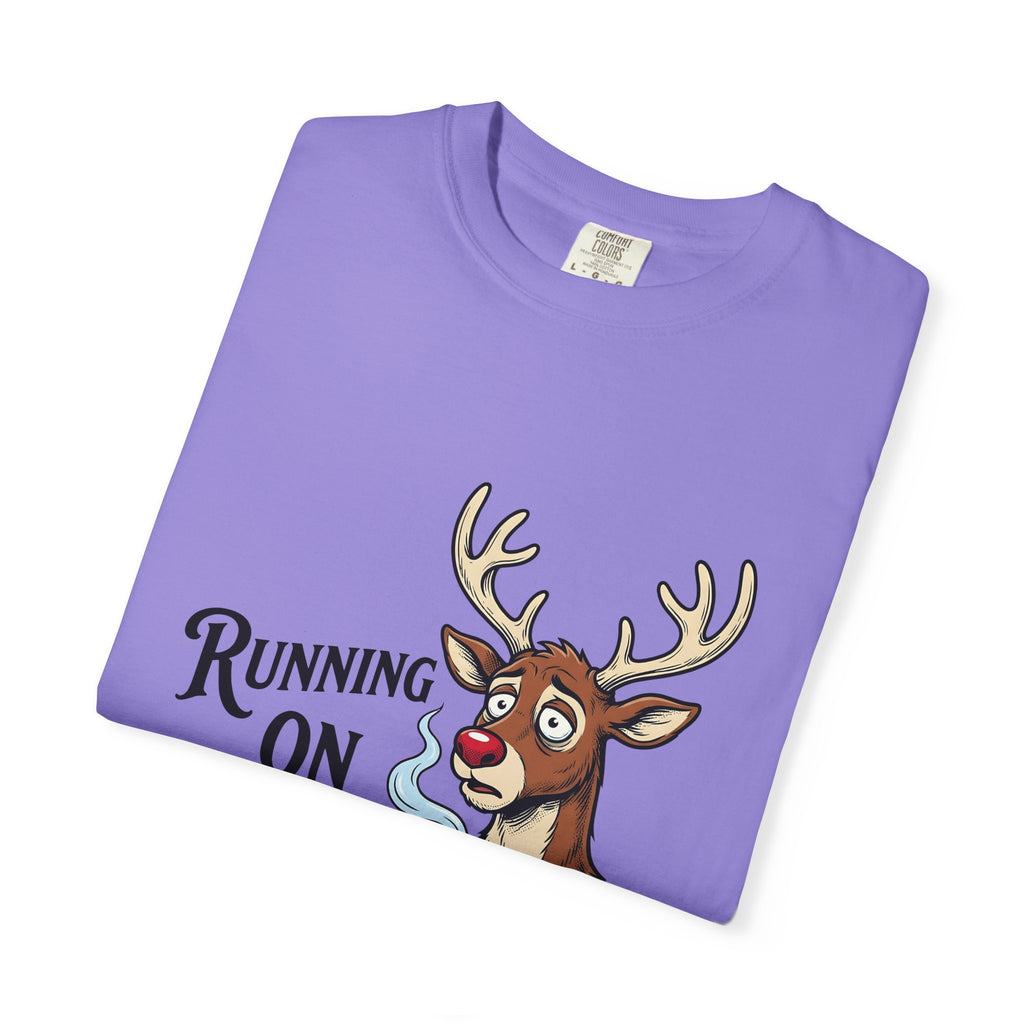 Reindeer Coffee Christmas Humor Gift Cartoon Coffee Xmas Fan Funny Vintage Mug T-Shirt
