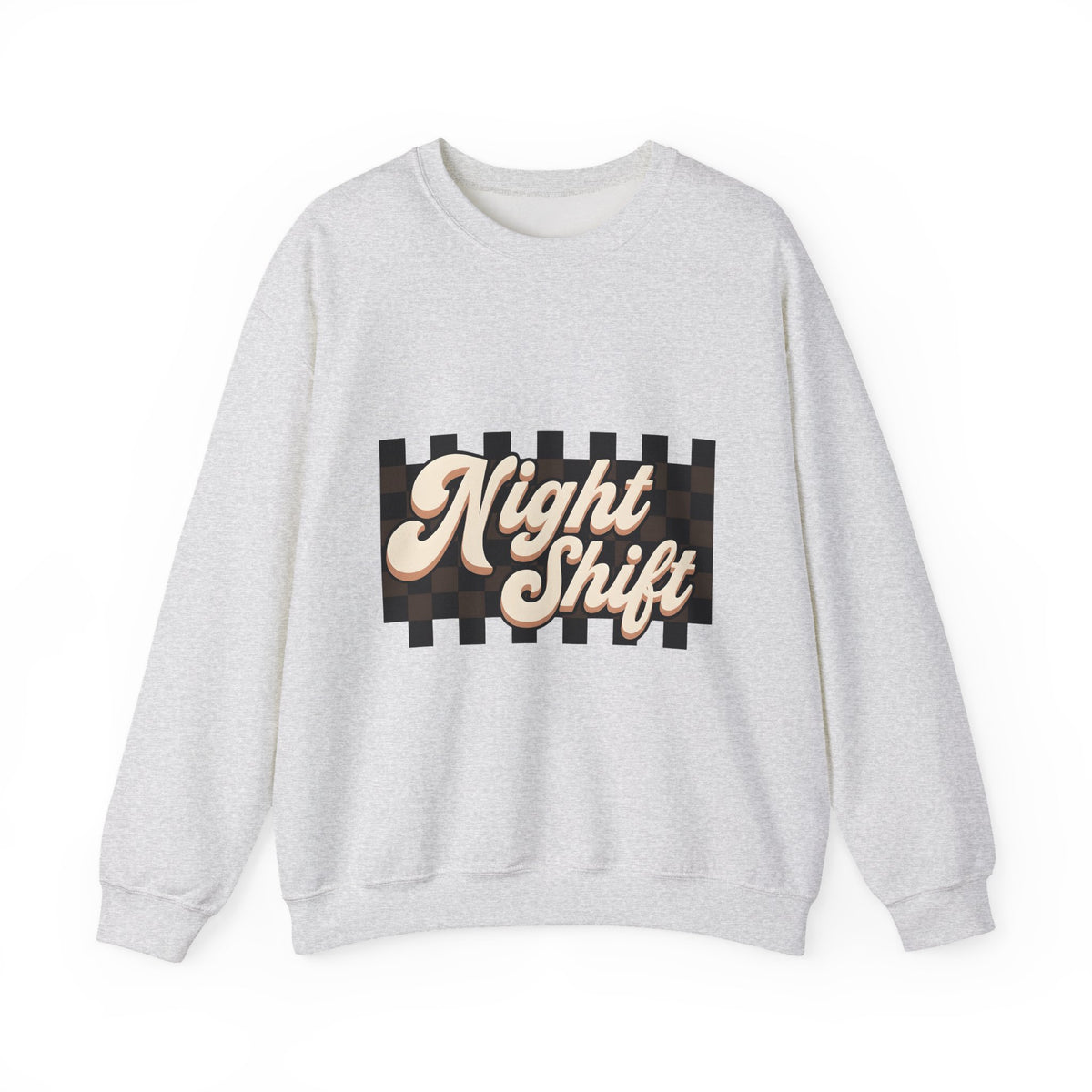 Vintage Checkered Sweatshirt Nurses Job Gift Women Retro Sweatshirt Plaid Sweatshirt Nurse Enthusiast Vintage Sweatshirt Career Graphic Groovy Large Text