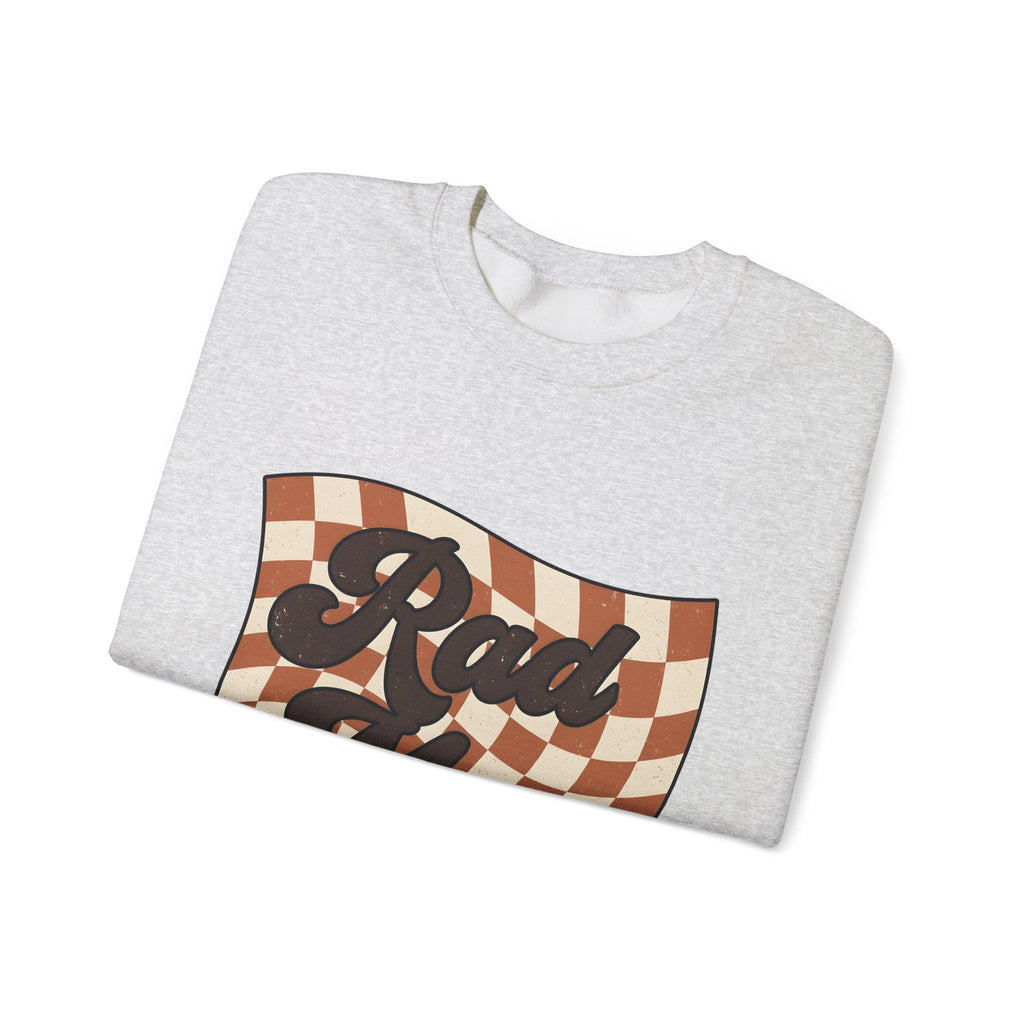 Checkered Flag Sweatshirt Moms Family Gift Women Retro Sweatshirt Racing Flag Sweatshirt Motherhood Fan Vintage Sweatshirt Sweatshirt Clan Graphic Vintage Wavy