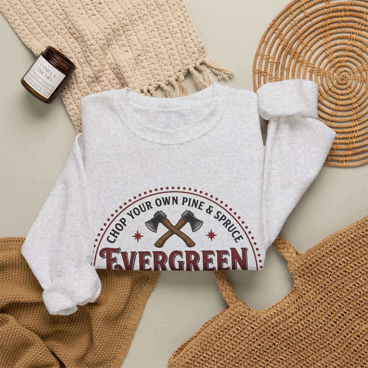 Pine Tree Farm Sweatshirt Christmas Outdoors Gift Women Vintage Sweatshirt Tree Farm Sweatshirt Xmas Enthusiast Distressed Sweatshirt Wilderness Graphic Retro