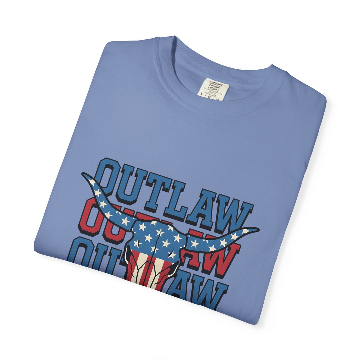 Steer Skull T-Shirt America Ranch Gift Women Freedom T-Shirt Cow Skull T-Shirt American Enthusiast Western Graphic Heritage Star Patterns T-Shirt