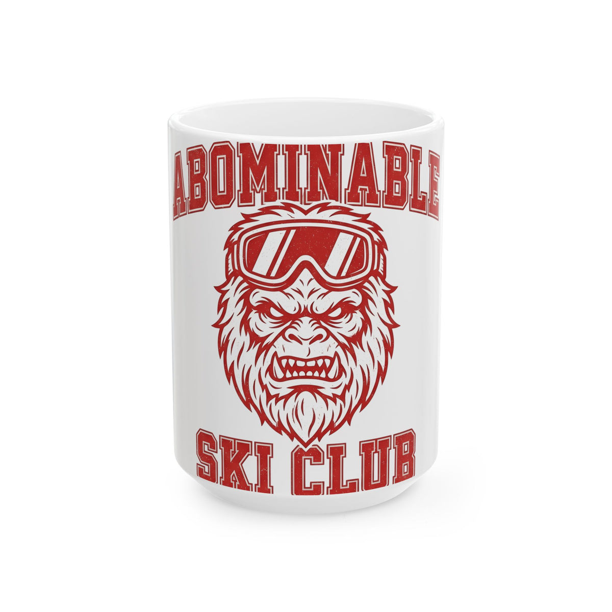 Abominable Snowman Face Mug Christmas Cold Gift Women Strong Mug Yeti Mug Xmas Fan Vintage Mug Frosty Graphic Antique Snow Goggles