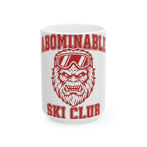 Abominable Snowman Face Mug Christmas Cold Gift Women Strong Mug Yeti Mug Xmas Fan Vintage Mug Frosty Graphic Antique Snow Goggles