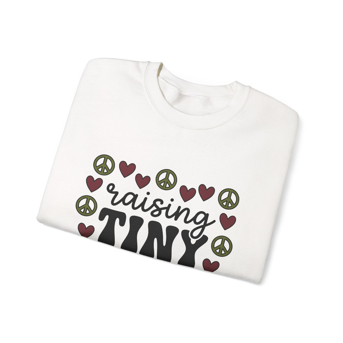 Peace Heart Motif Sweatshirt Moms Relatives Gift Women Folk Sweatshirt Harmony T