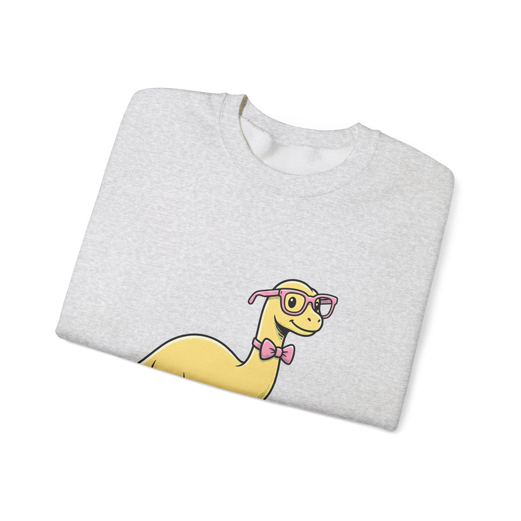 Dinosaur Eyeglasses Sweatshirt Teachers Education Gift Women Animated Sweatshirt Specs Sweatshirt Educator Enthusiast Cartoon Sweatshirt Learning Graphic