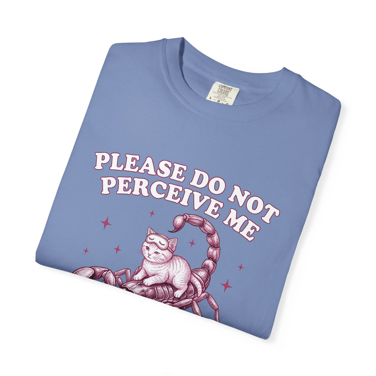 Cat Scorpion T-Shirt Cat Satire Gift Women Cartoon T-Shirt Scorpion T-Sh
