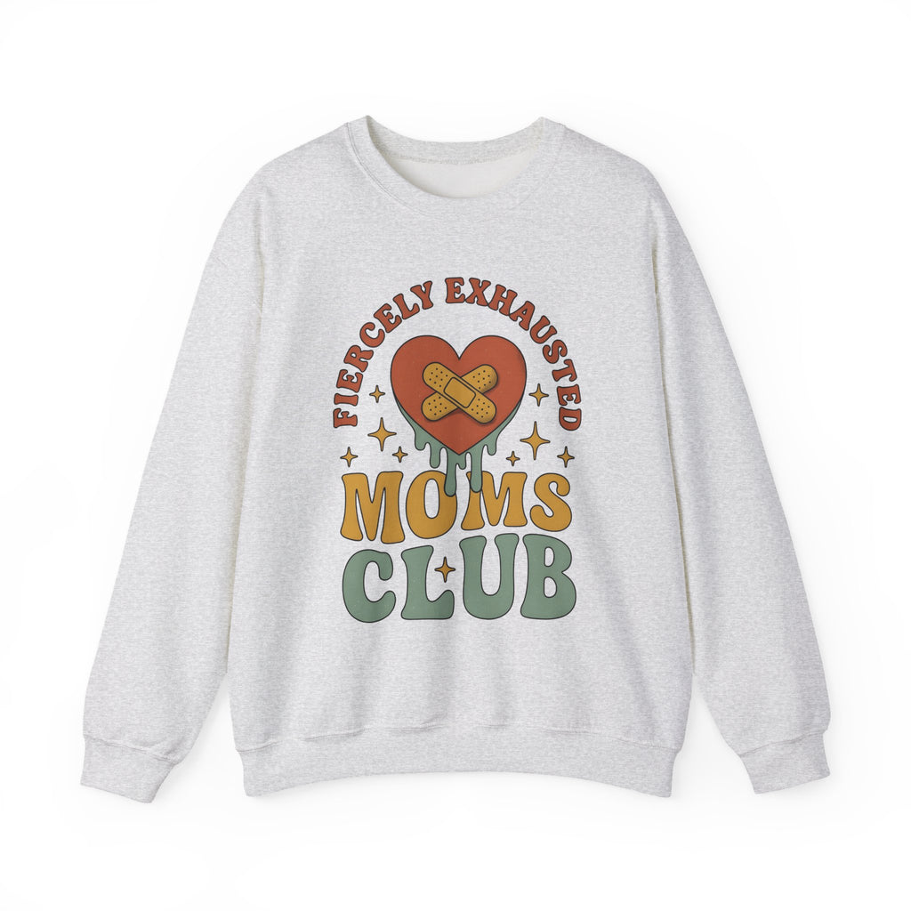 Love Patch Sweatshirt Mom Wellness Gift Women Vintage Sweatshirt Heart Patch Sweatshirt Motherhood Enthusiast Retro Sweatshirt Self Care Graphic Hand Drawn