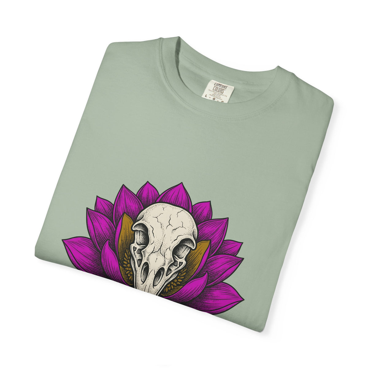 Bird Head Flower T-Shirt Boho Chic Emo Gift Women Line Art T-Shirt Floral Head T-Shirt Hippie Fan Minimalist T-Shirt Goth Graphic Classic Lotus