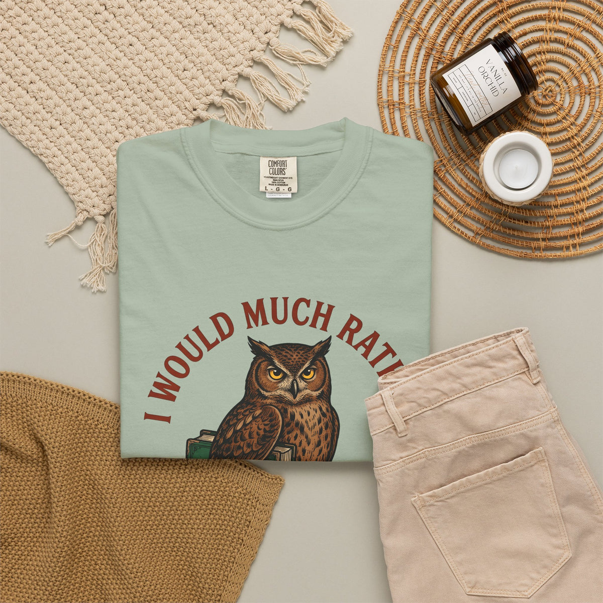 Owl Books T-Shirt Book Animal Gift Women Vintage T-Shirt Bookish T-Shirt Bibliophile Enthusiast Retro T-Shirt Wildlife Graphic Hand Drawn Animal