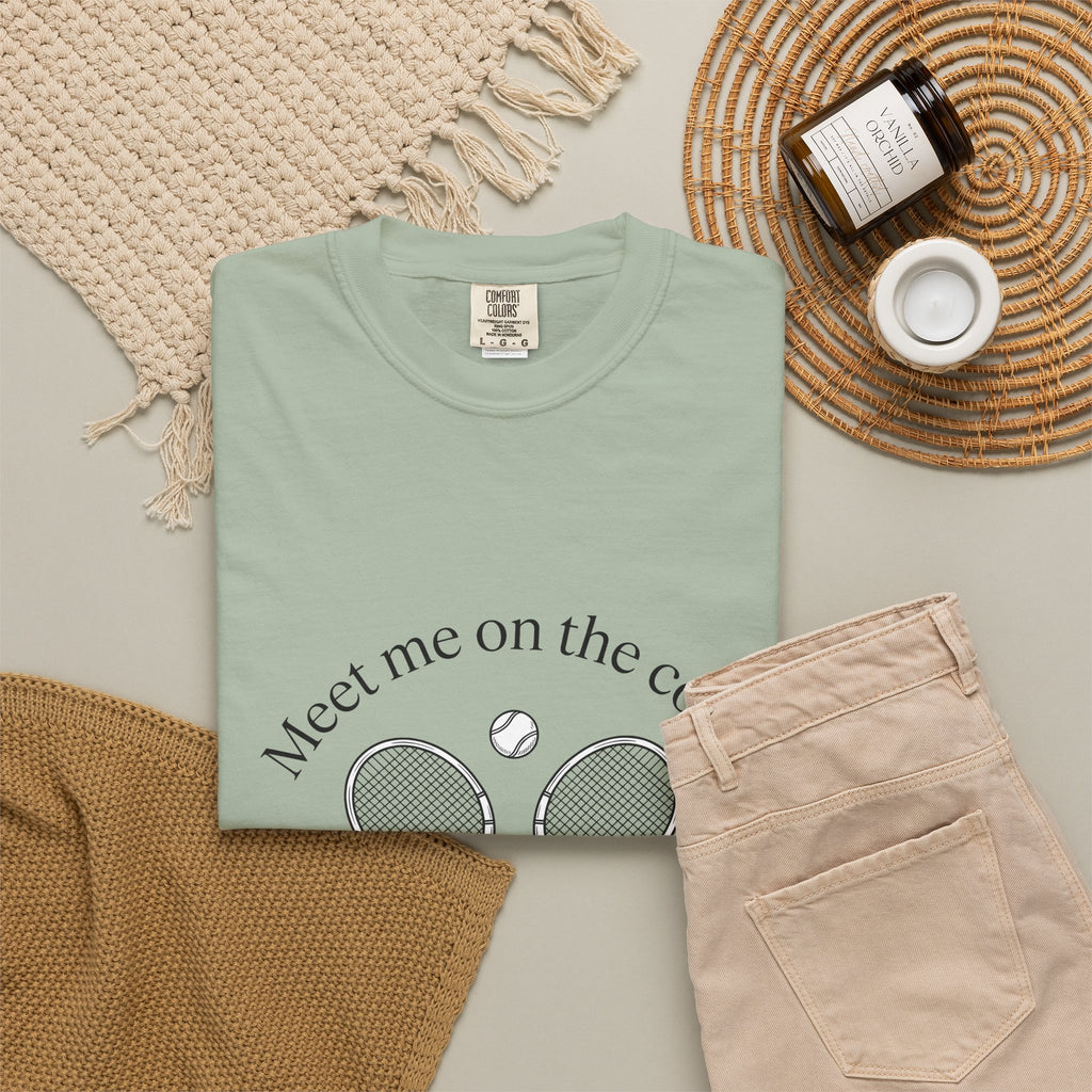 Tennis Rackets T-Shirt Tennis Game Gift Women Drawing T-Shirt Racket T-Shirt Tennis Fan Illustration T-Shirt Sport Graphic Flat Tennis Ball T-Shirt