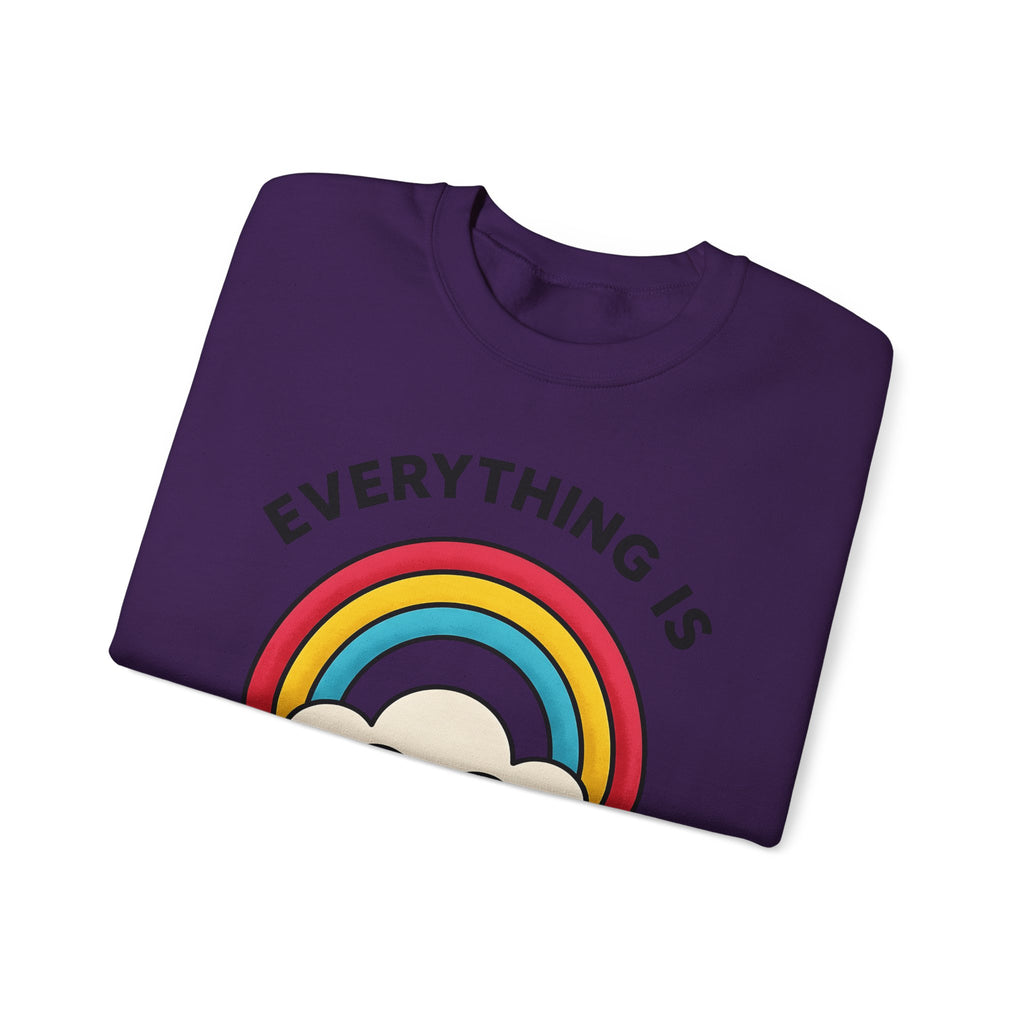 Rainbow Cloud Sweatshirt Funny Sarcasm Gift Women Bold Graphic Sweatshirt Colorful Sweatshirt Humor Fan Graphic Design Sarcastic Graphic Retro Humor Sweatshirt