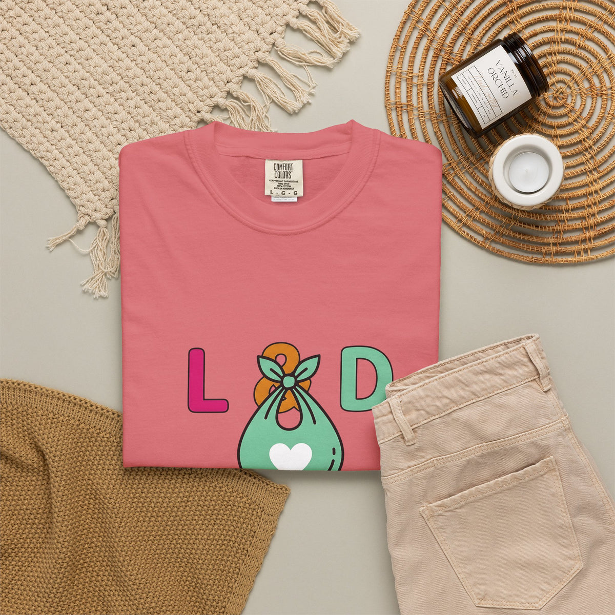 Baby Bundle T-Shirt Nurse Medical Gift Women Playful T-Shirt Baby Set T-Shirt Nursing Enthusiast Healthcare Graphic Medical Design Colorful Heart