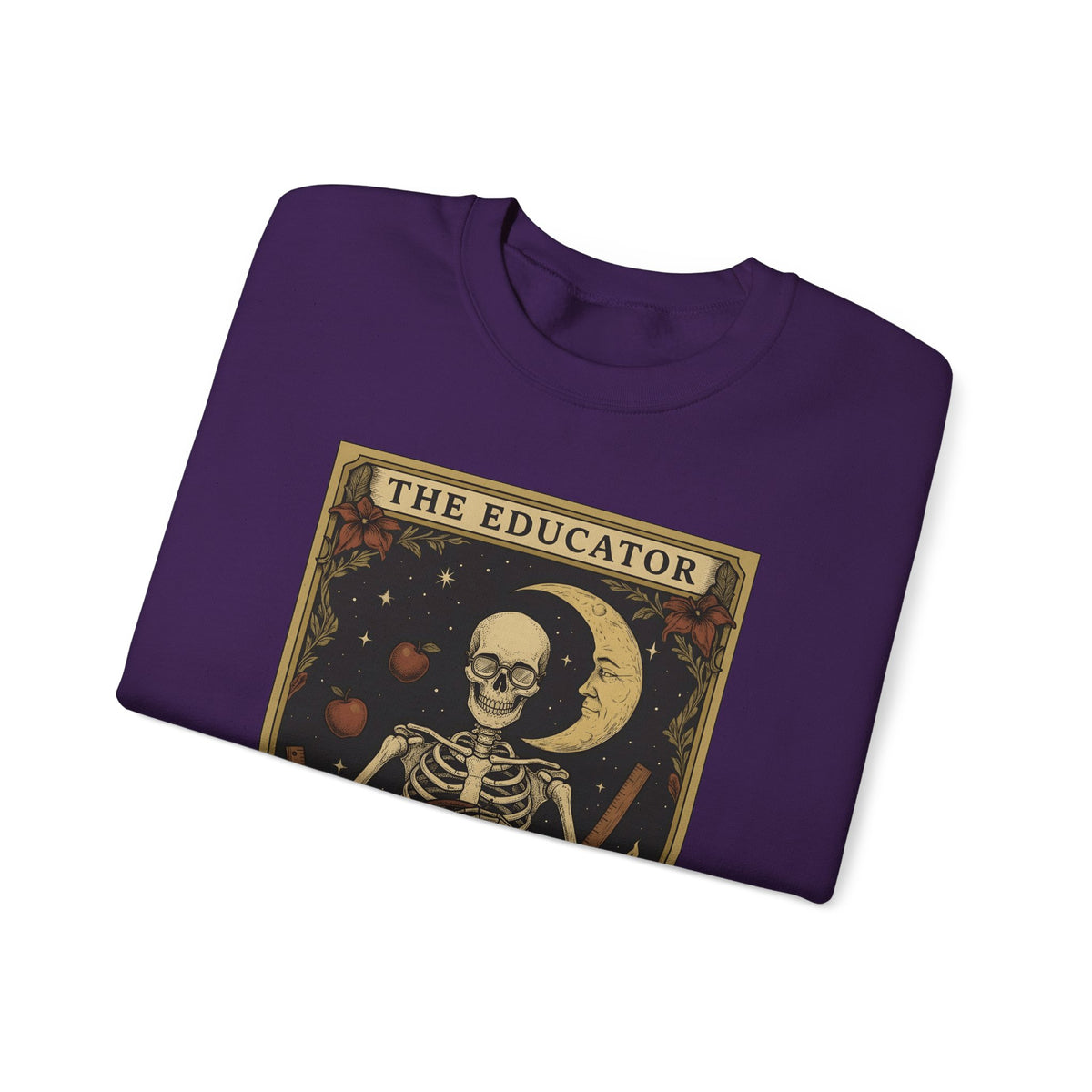 Skull Instructor Sweatshirt Teacher Dark Gift Women Retro Sweatshirt Skeleton Sweatshirt Educator Enthusiast Vintage Sweatshirt Gothic