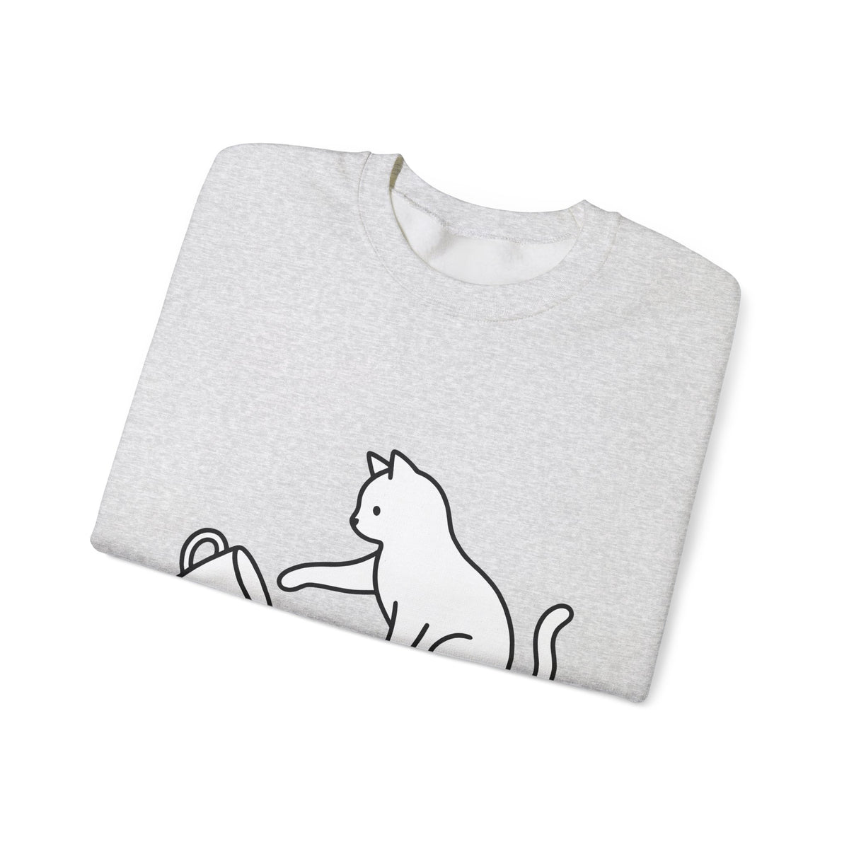 Cat Sweatshirt Cat Joke Gift Women Simple Sweatshirt Kitten Sweatshirt Feline Fan Cat Sweatshirt Humor Graphic Sketch Sweatshirt Sweatshirt