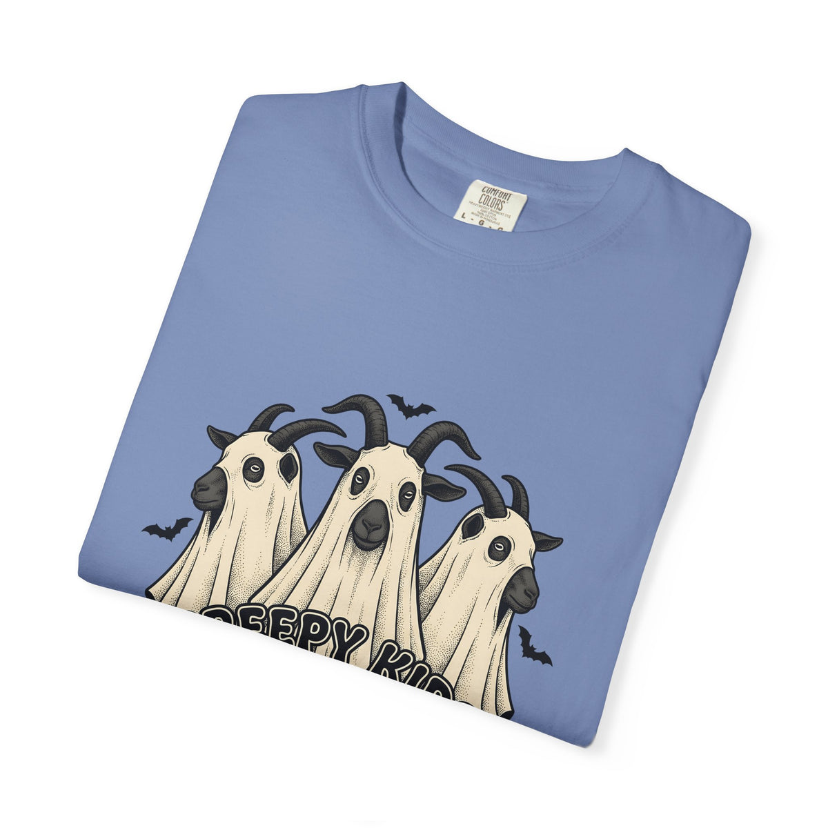 Phantom Goat Halloween Creature Gift Classic Specter Horror Fan Cryptid Monster Outline Carved T-Shirt