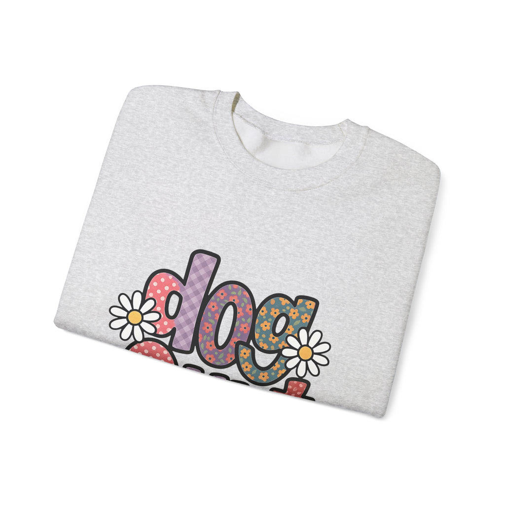 Floral Lettering Print Sweatshirt Dog Niece Gift Women Sketch Sweatshirt Typography Sweatshirt Dog Fan Hand Drawn Sweatshirt Niece Graphic Cartoon Chamomile
