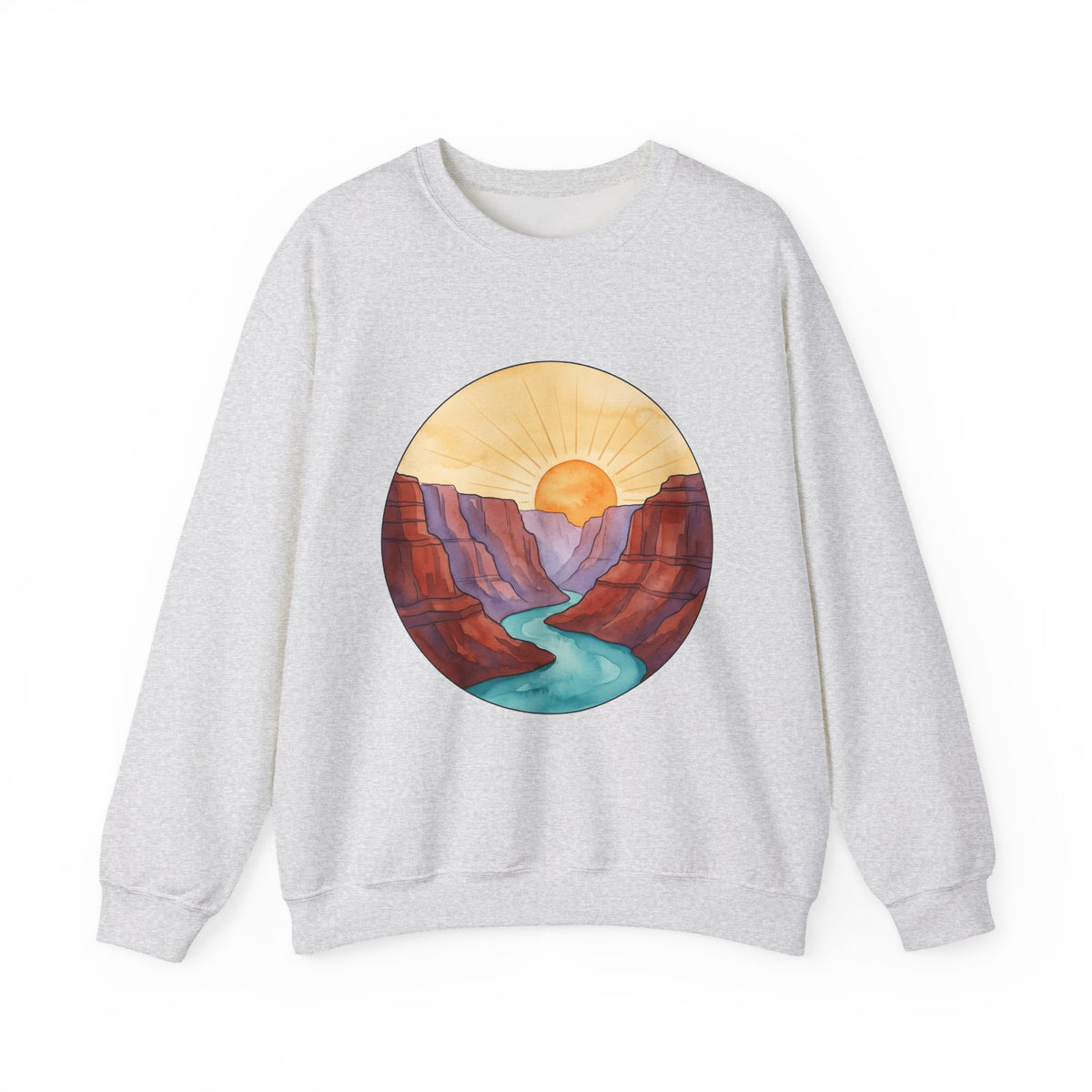 Desert Canyon Sweatshirt Nature Hiking Gift Women Hand Painted Sweatshirt Canyon Sweatshirt Outdoors Enthusiast Painted Sweatshirt Trekker Graphic Retro Dawn