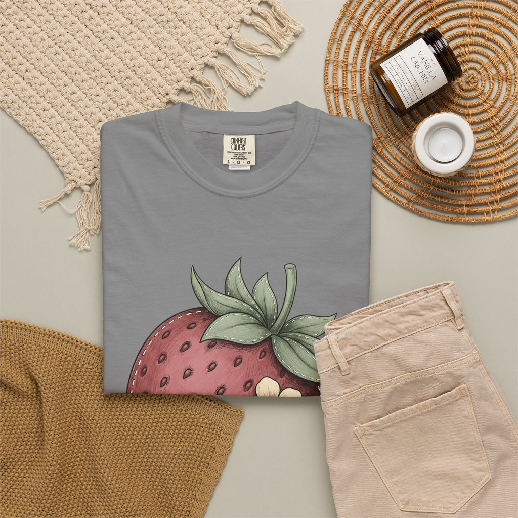 Strawberry Design T-Shirt Moms Harvest Gift Women Garden T-Shirt Fruit T-Sh