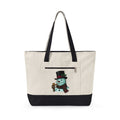 Snowman Christmas Event Gift Rustic Frosty Holiday Fan Country Party Nostalgic Tartan Scarf Tote Bag