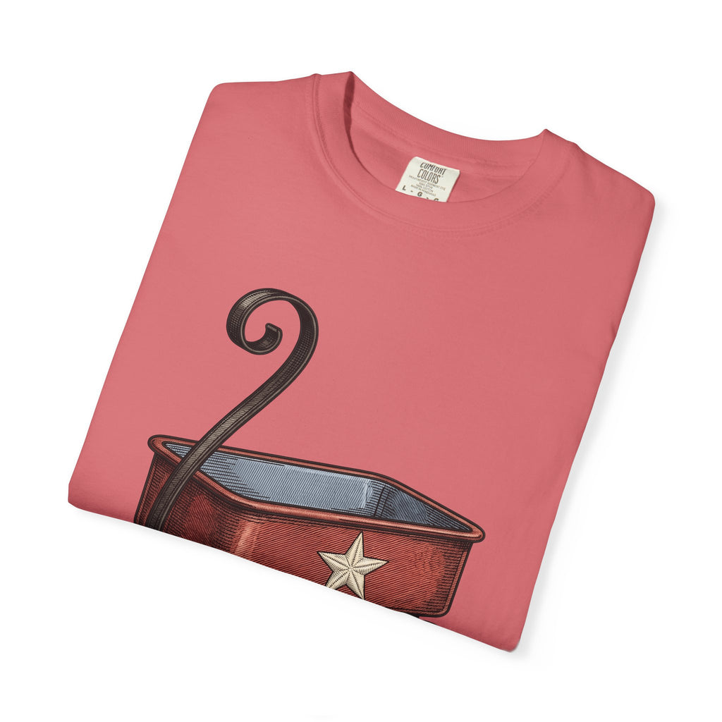 Red Wagon 4Th Of July Usa Gift Antique Cart Fireworks Fan Vintage American Line T-Shirt