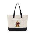 Gold Bell Tote Bag Moms Holiday Gift Women Hand Drawn Tote Bag Bell Tote Bag Mother Fan Christmas Graphic Tote Bag Vintage Red Bow Tote Bag