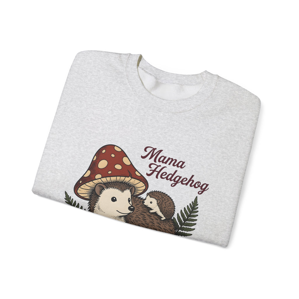Hedgehog Group Sweatshirt Moms Wildlife Gift Women Forest Sweatshirt Porcupine Sweatshirt Mother Fan Woodland Sweatshirt Animal Graphic Retro Toadstools Sweatshirt