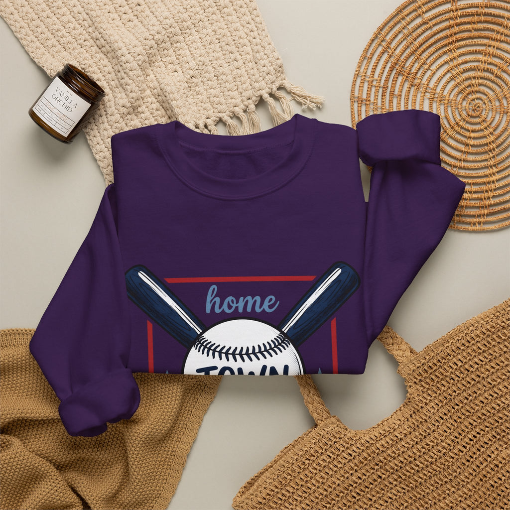 Baseball Graphic Sweatshirt America/4th Of July Sports Gift Women Vintage Sweatshirt Baseball Sweatshirt Patriot Fan Distressed Sweatshirt Athletic Graphic