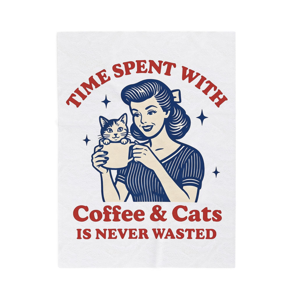 Female Pet Coffee Blanket Cat Cappuccino Gift Women Boho Blanket Pet Coffee Blanket Cat Fan Bohemian Blanket Coffee Graphic Cabin Glimmers Blanket