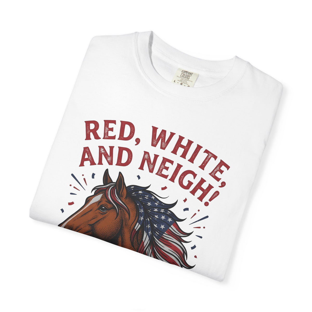 American Horse T-Shirt 4th Of July Wildlife Gift Women Retro T-Shirt Mustang T-Shirt Independence Fan Vintage T-Shirt Animal Graphic Sketch