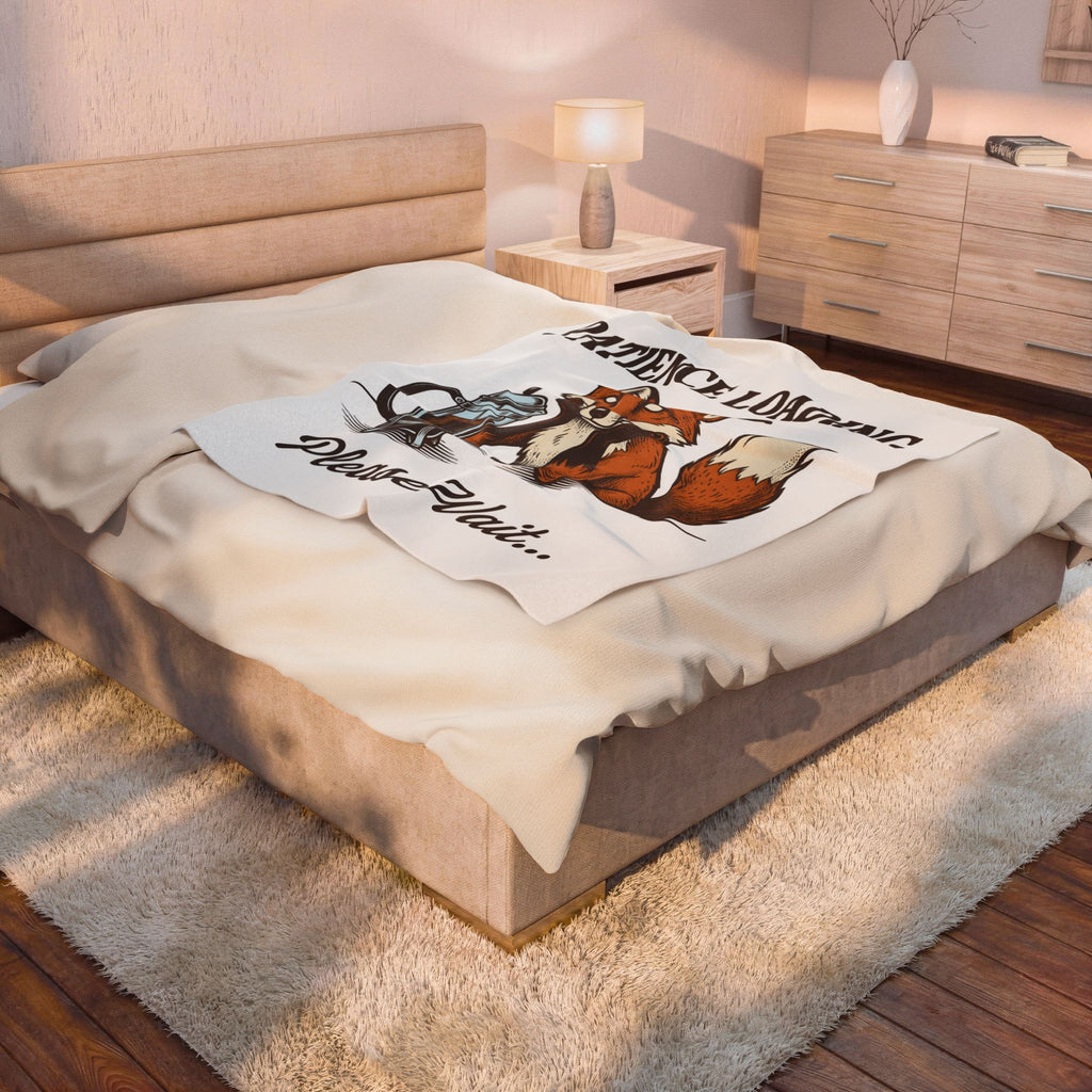 Fox Espresso Blanket Funny Wildlife Gift Women Retro Blanket Coffee Blanket Humor Fan Vintage Blanket Animal Graphic Sketch Coffee Maker Blanket