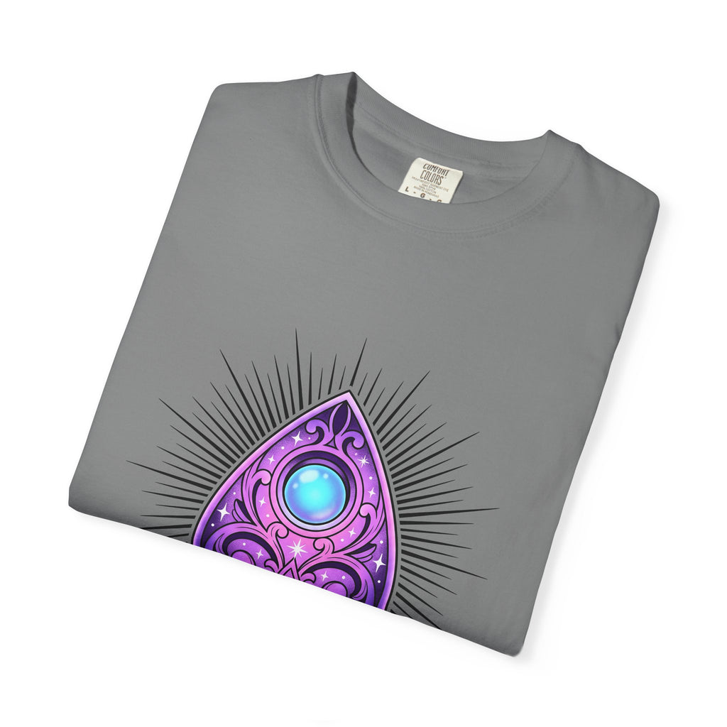 Magic Planchette T-Shirt Boho Chic Zodiac Gift Women Mystical T-Shirt Ouija Board T-Shirt Bohemian Fan Spiritual T-Shirt Astrology Graphic Trippy