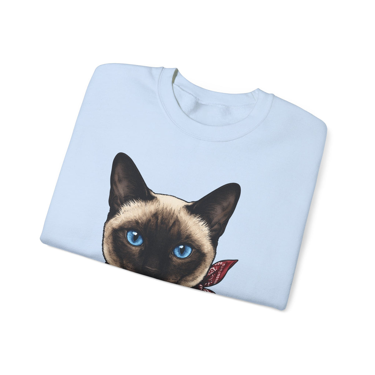 Siamese Cat Sweatshirt Cat Pet Gift Women Realistic Sweatshirt Siamese Sweatshirt Cat Fan Feline Sweatshirt Pet Graphic Vintage Bandana Sweatshirt
